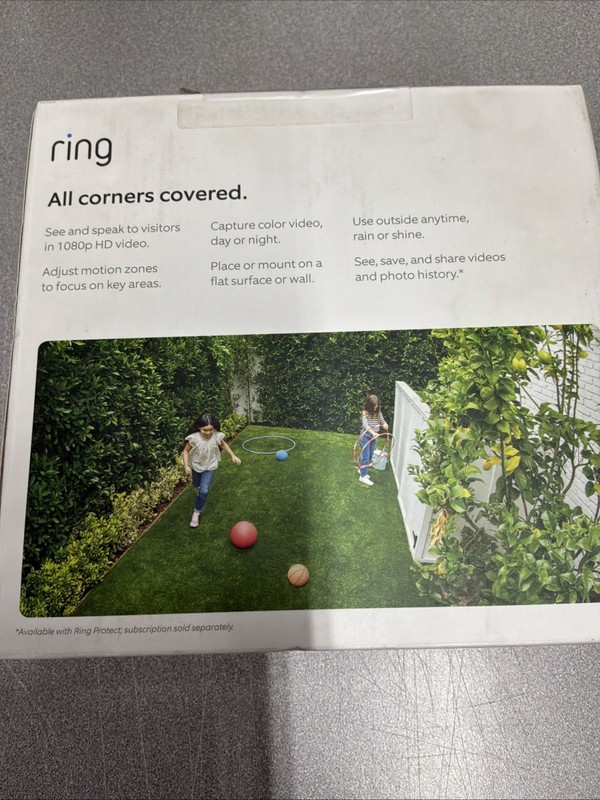 Ring Stick Up Cam Plug-In Indoor/Outdoor 1080p Wired Security Camera gallery