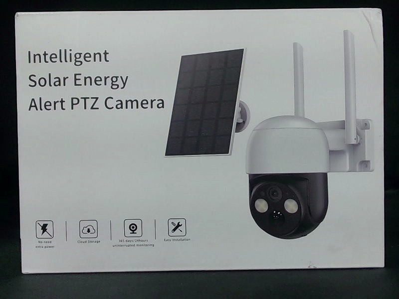 Pan Tilt 4MP Solar Security Camera White Wireless Outdoor, 2K 360° View| RBX-S4