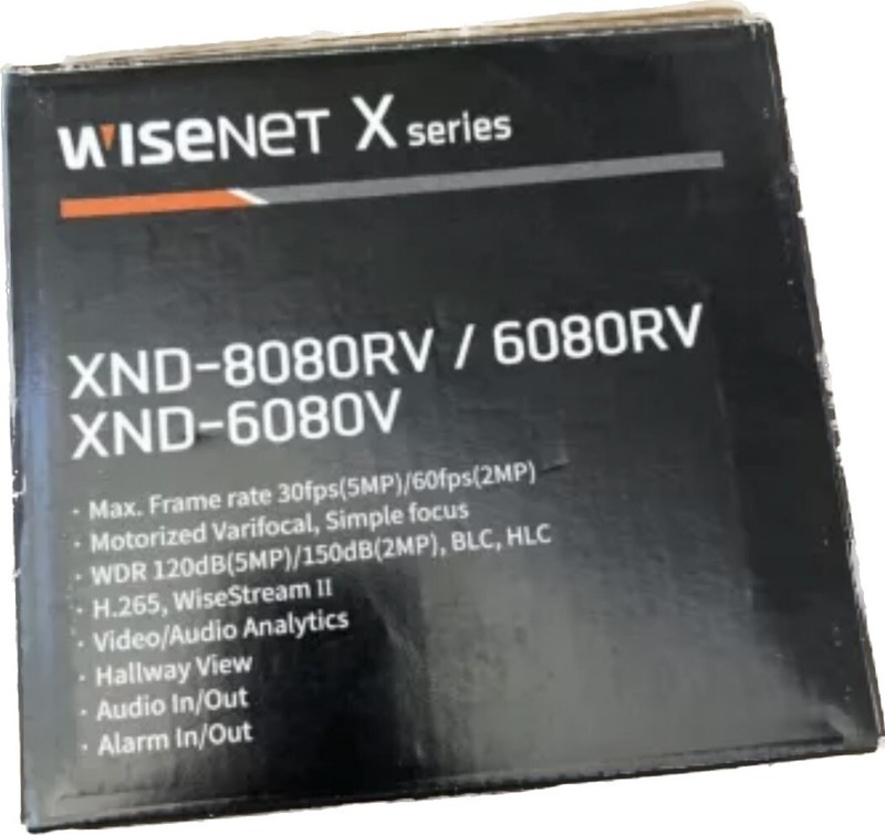 Wisenet XND-6080RV Wired Outdoor/Indoor Dome Security Camera gallery