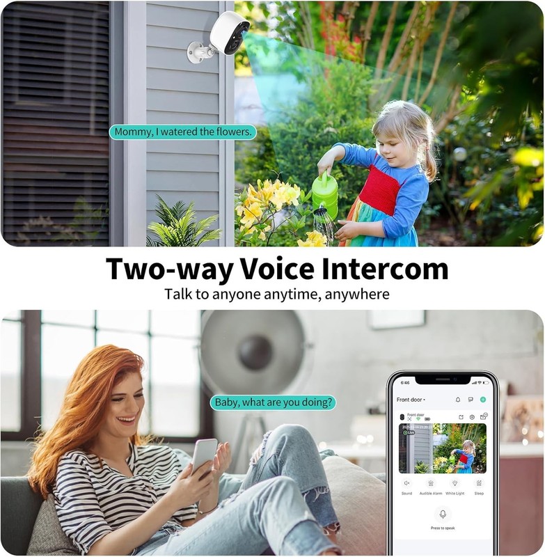 High-Definition Wireless Outdoor Cameras with Spotlight & Alert System - 2 Pack gallery