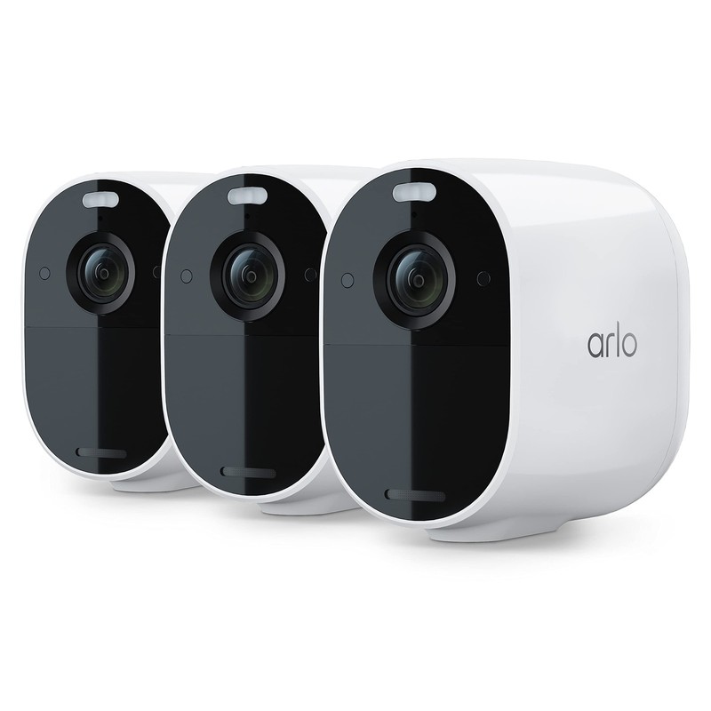Arlo Essential Spotlight Camera 3 Pack 1080p WiFi Security Cameras White