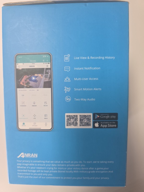 ANRAN HD WIFI SECURITY CAMERA P2 gallery