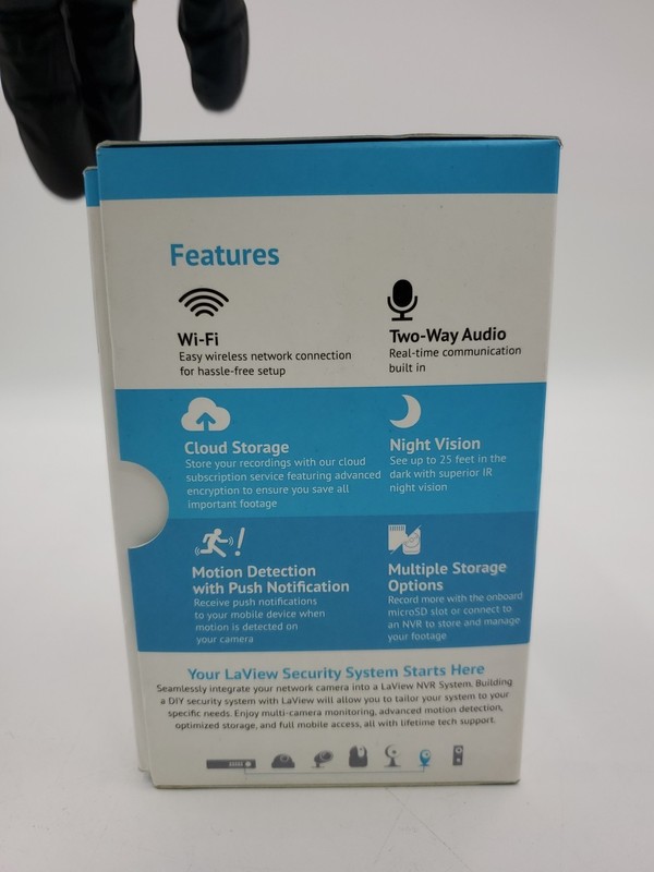 LaView ONE Dot 1080P Wireless Indoor Surveillance Camera (Black) gallery