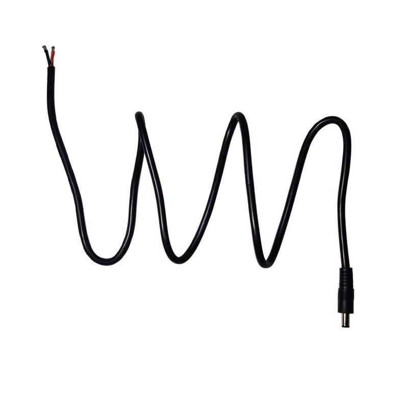 SHANFEILU DC Power Pigtails Cable 5.5mm x 2.5mm 100 centimeters, Black gallery
