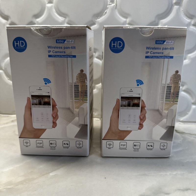 2 Pack Hiseeu HD 1296P Wireless Security Camera Indoor Home WiFi IP 3MP Camera