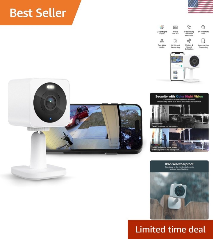 Cam OG Outdoor/Indoor Security Camera – Cloud Recording & Enhanced Two-Way Audio