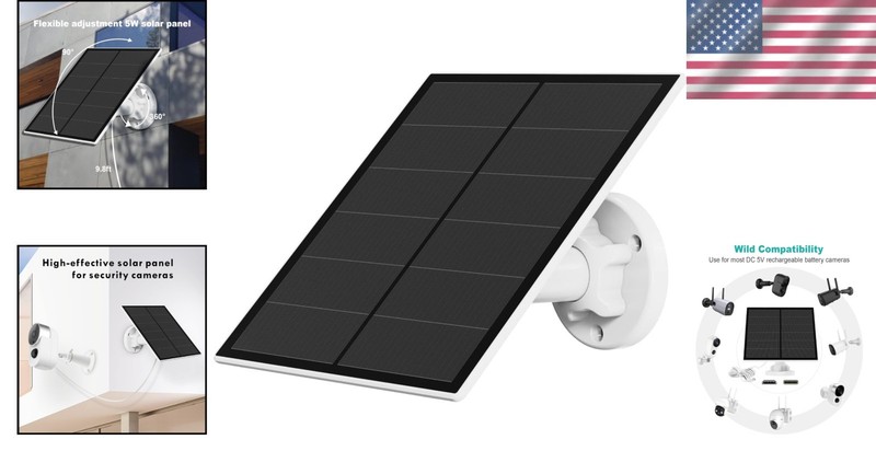 Weatherproof Solar Panel for Rechargeable Camera gallery