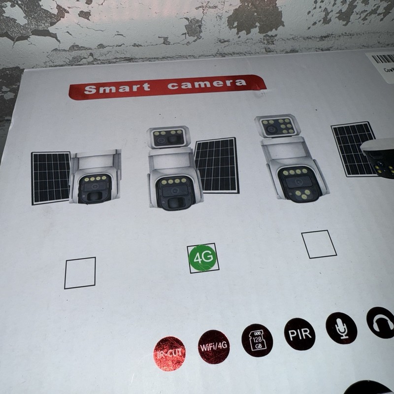 NEW - CowWolf 4G LTE Solar Security Camera - Solar Panel - Color Night Vision gallery