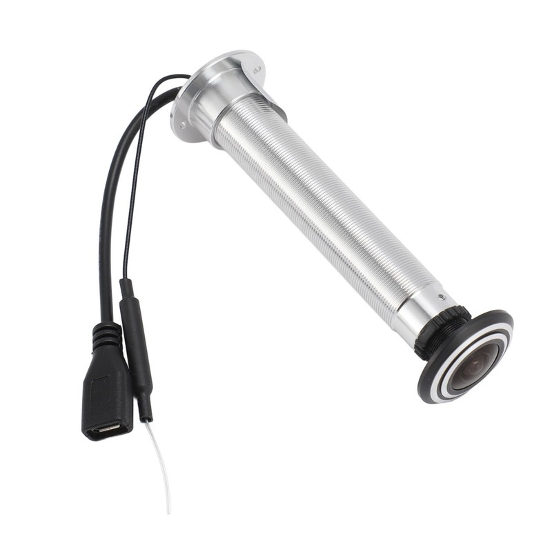 2MP HD Door Eye Hole Camera With Motion Detection For Home Security Aluminum All gallery