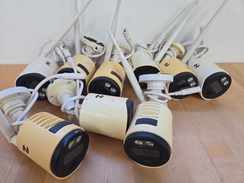 LOT OF 9 Night Owl 4K Ultra HD Security Camera Model WNIP-8LTA-BS-V2 READ*** gallery