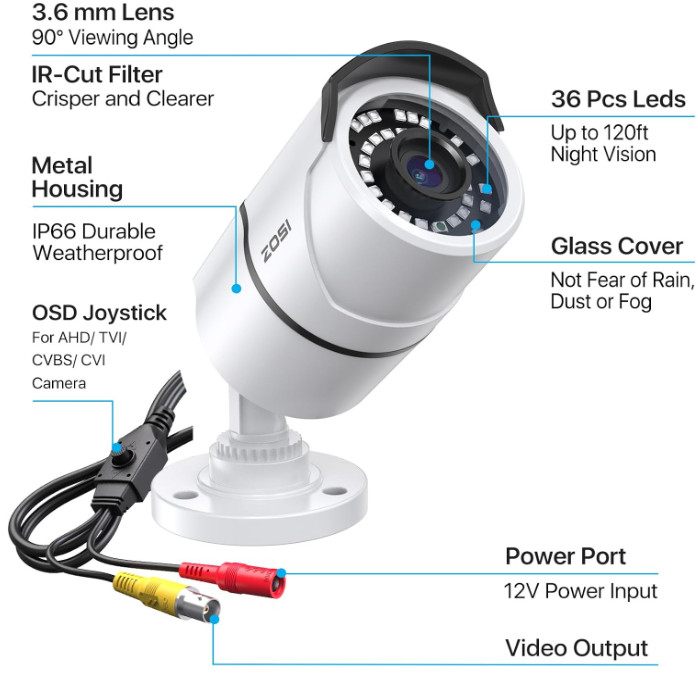Camaras De Seguridad Para Exterior 1080P HD WIFI Inalambrica Con Vision Nocturna gallery