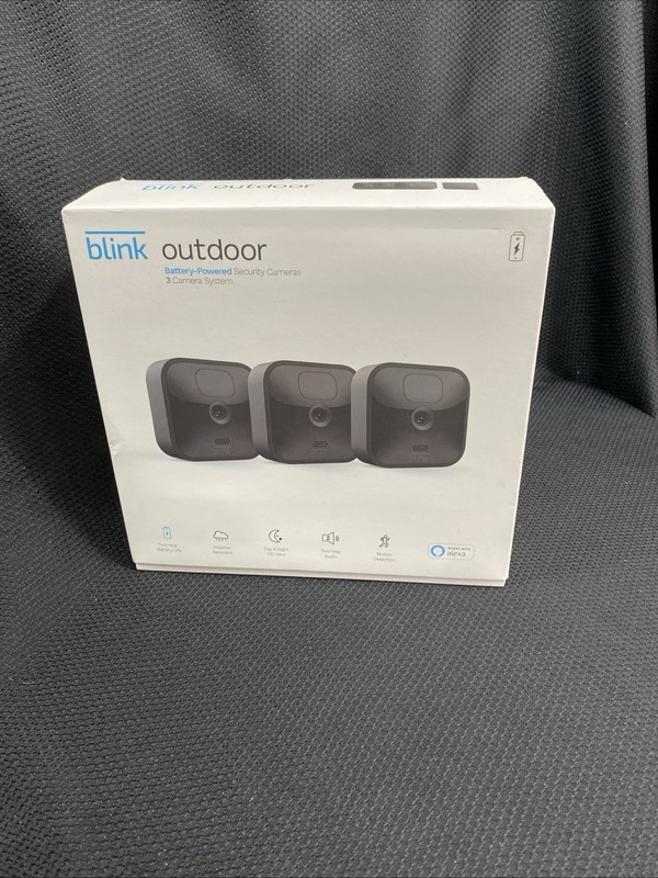 Blink Outdoor Wireless Security Camera 3rd Gen 3-Pack Battery-Powered New Sealed