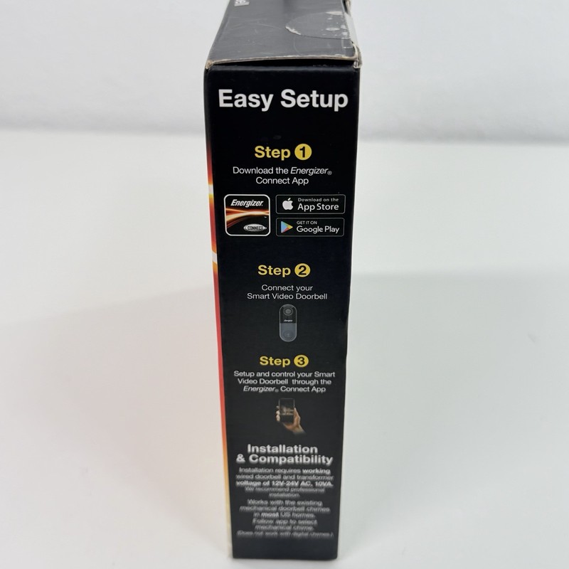 Energizer 1080p Full HD Smart Video Doorbell (New In Box) gallery