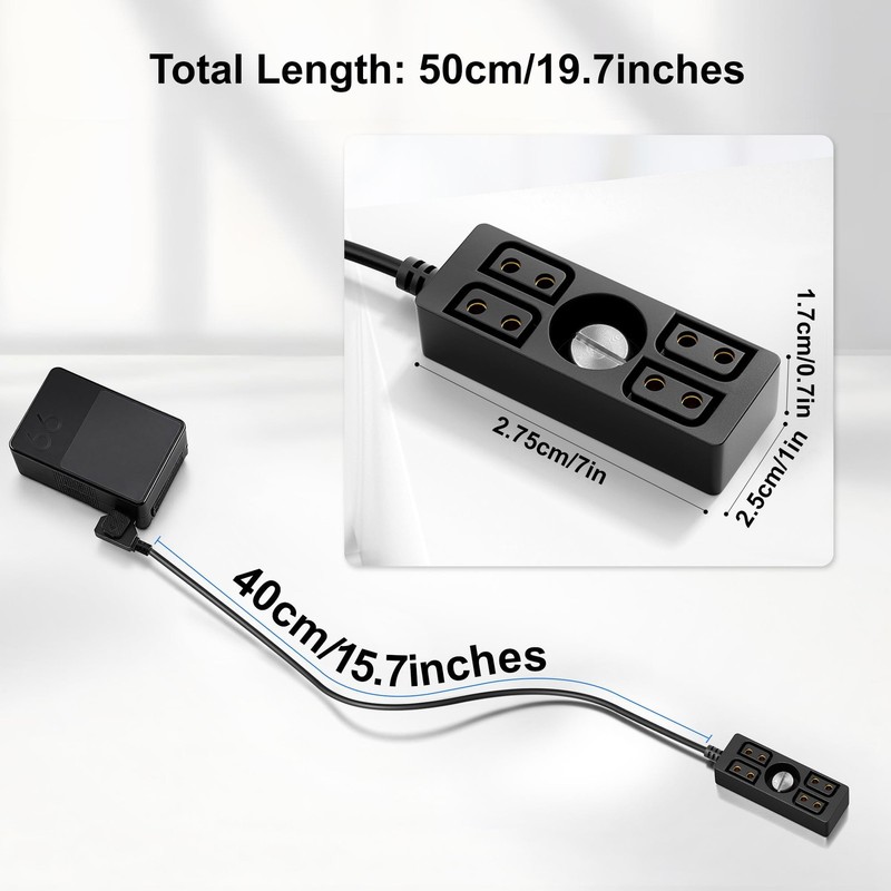 Dtap Splitter with Screw Power Cable for V-Mount|Gold-Mount Battery, Dtap to ... gallery