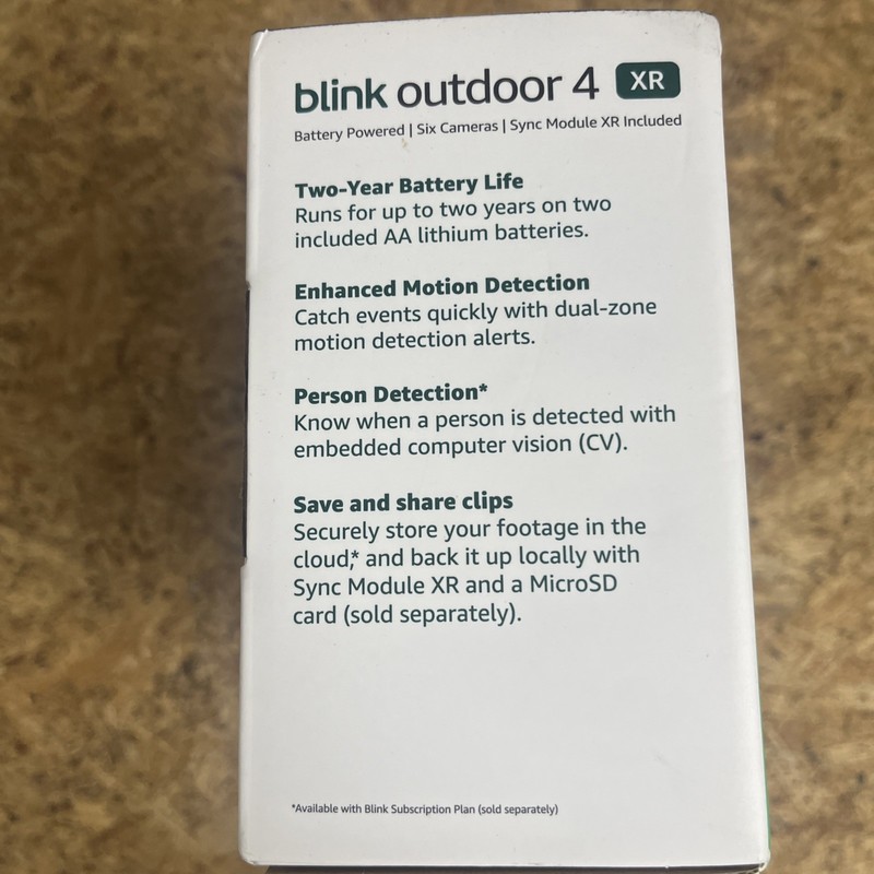 Blink Security Cameras 6 Camera Set Outdoor 4 XR with Sync Module HD Wireless gallery
