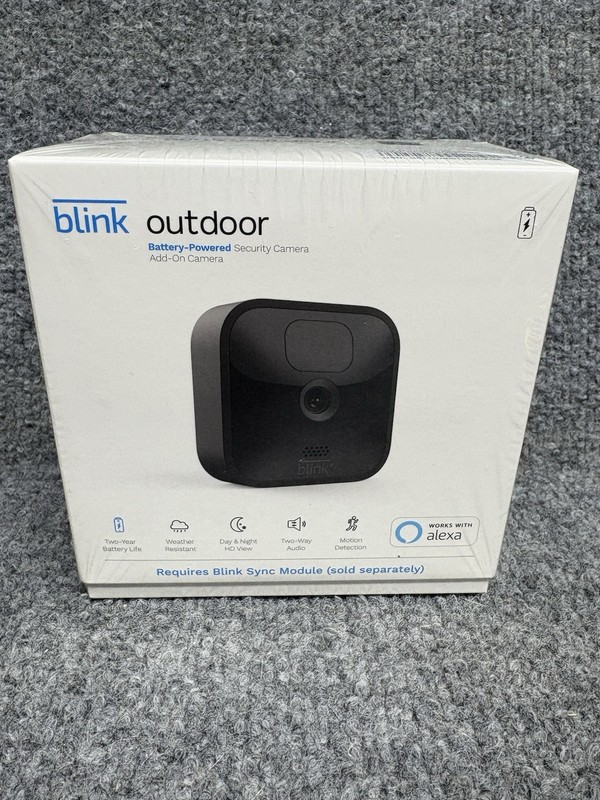 Blink Outdoor (3rd Generation) Add-On Security Camera BCM00400U, New/Sealed