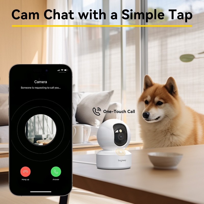 2PCS Security Cameras Baby Pet Monitor Camera 5G WiFi Smart Home Wired 2K Cam gallery
