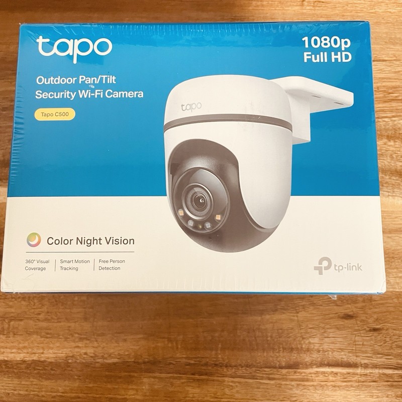 Tapo C500 White 1080p Full HD Outdoor Pan/Tilt Security Wi-Fi Camera, Sealed