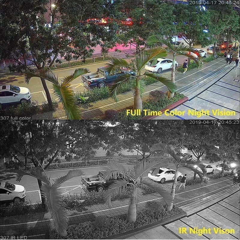 5MP Full Color Night Vision Dome TVI CCTV Security Camera with Visible White ... gallery