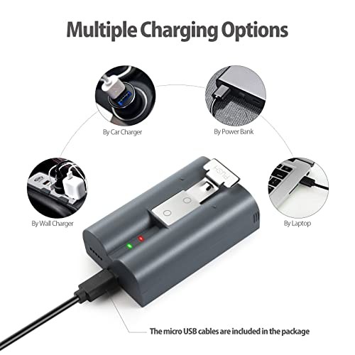 2 Packs 6040mAh Rechargeable Battery Compatible with Ring-Video Doorbell gallery