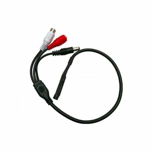 CCTV Microphone Kit for Security Camera Audio Surveillance 25ft Video Power Wire gallery