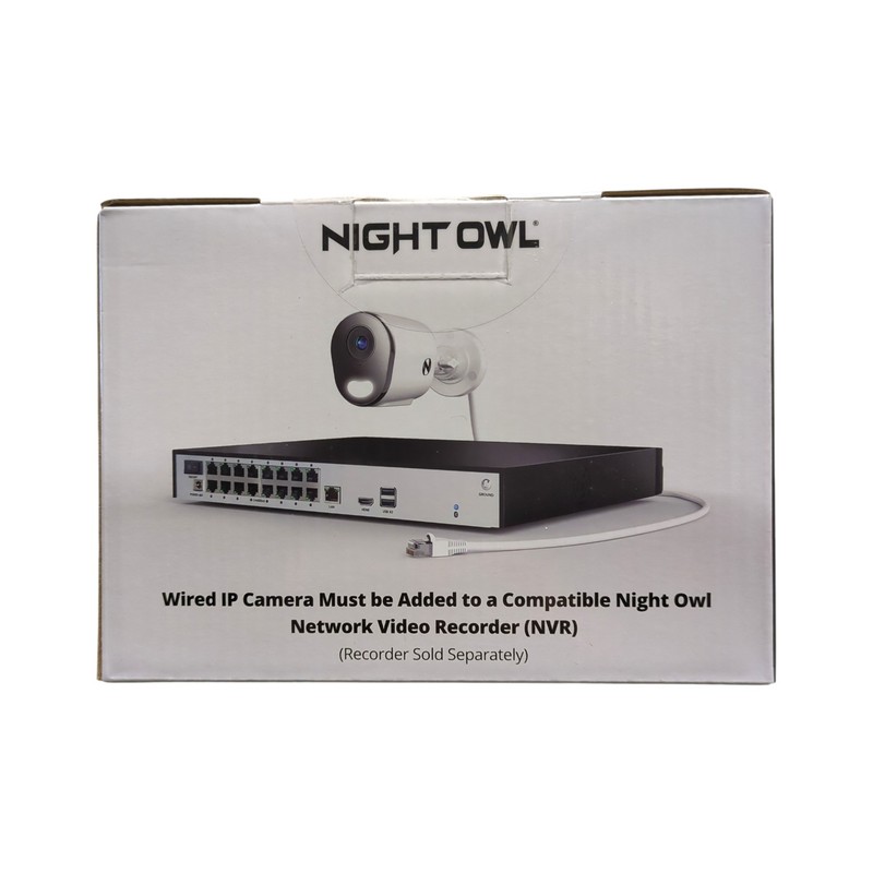 Night Owl Wired Add-On IP Deterrence Camera, 4K, CAM-FTN8-BU gallery