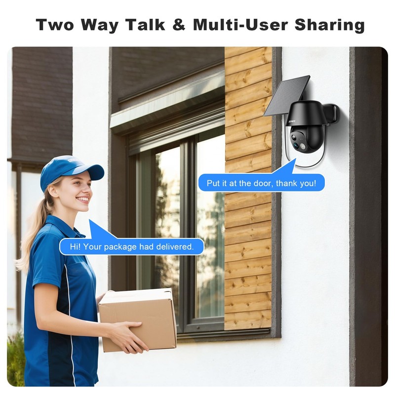 Camara Solar Với Rotacion Y Deteccion IA De Movimiento Estilo De Lujo Pro gallery