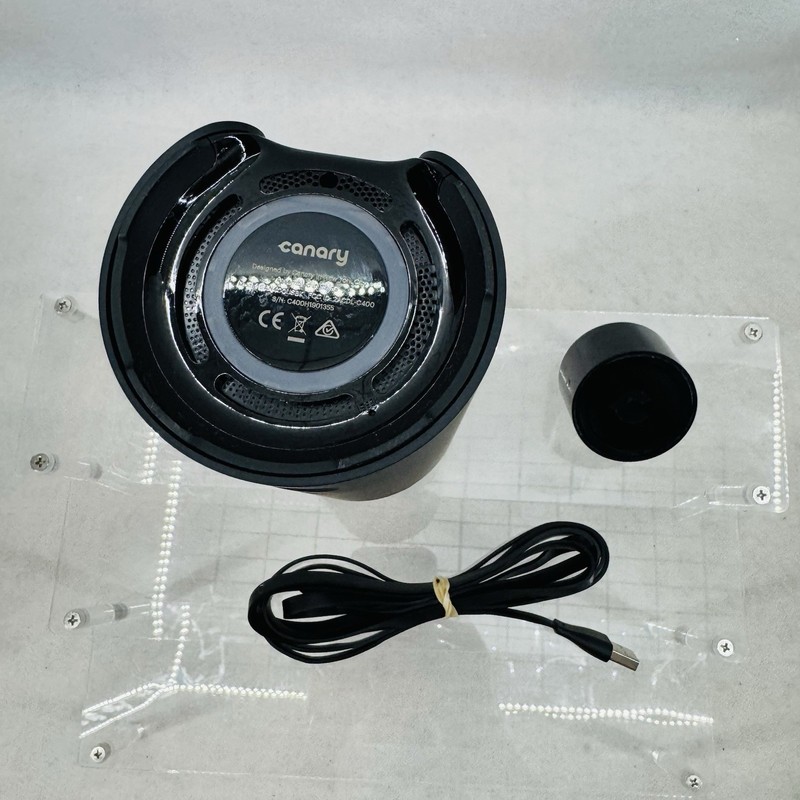 Canary Home Security Camera CAN400USBK w/ Power Adapter Cable Tested Powers On gallery