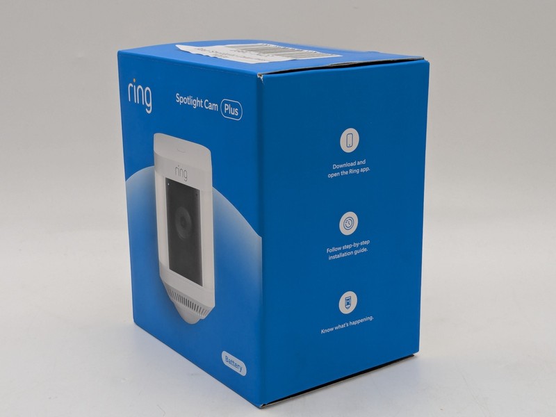 Ring - Spotlight Cam Plus Outdoor/Indoor Wireless 1080p Battery Camera - White gallery