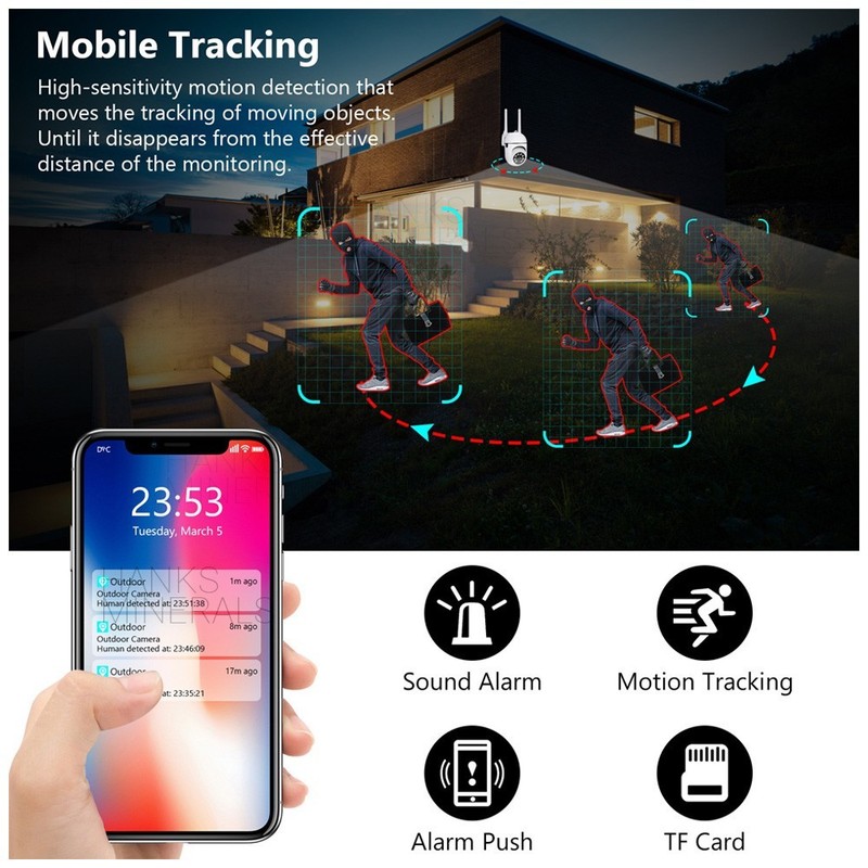 4-Pack Wireless 5G WiFi Security Camera System Smart Outdoor Night Vision 1080P gallery