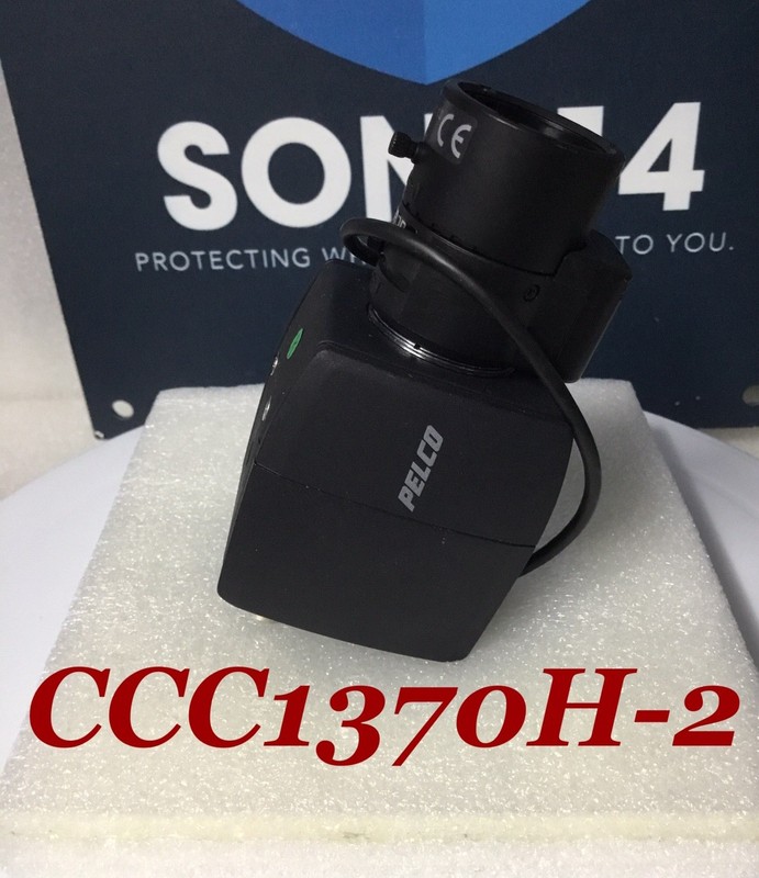 PELCO CCC1370H-2 Surveillance Color Camera W/ 480TVL 3-8mm VF 24VAC NTSC TESTED!