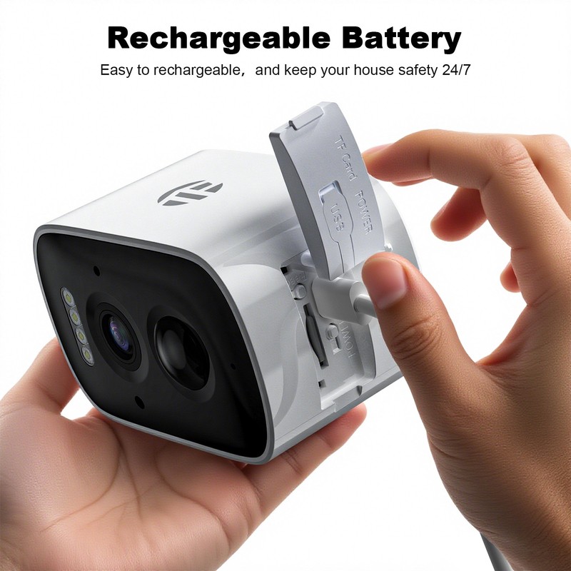 TOPVISION 3MP Wireless Security Camera Night Vision Two-Way Audio 2.4G Wi-Fi gallery
