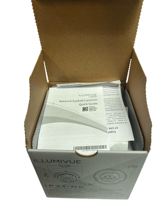 MSTR Illumivue 4MP IP Turret Camera with Nightcolor IP4T-NC - White gallery