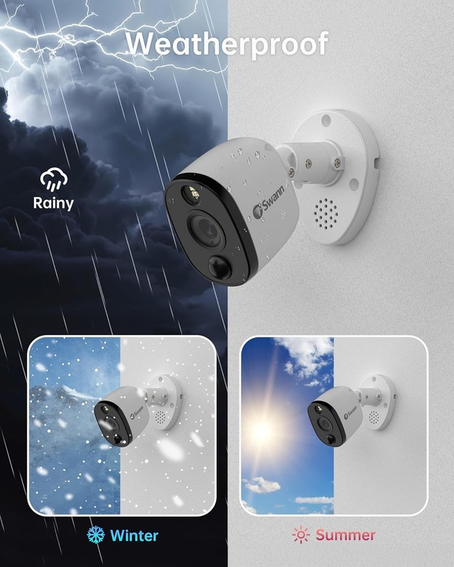 Swann 4K DVR Bullet Camera Sensor Light True Detect gallery