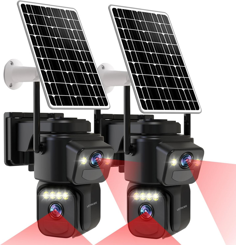 Security Cameras Outdoor Wifi,5G/2.4G Cameras for Home Security Solar Power with
