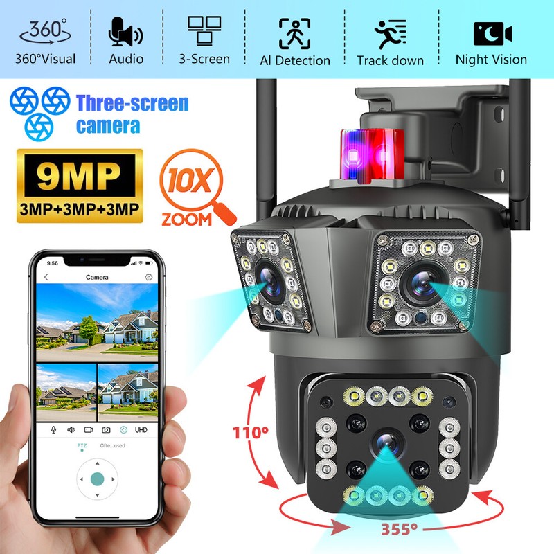 Camaras De Seguridad Para Exterior WIFI Inalambrica Con Vision Nocturna y Audio gallery