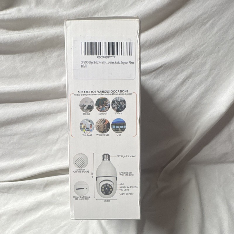 E27 Light Bulb Security Camera WiFi 1080p Pan/Tilt Two-Way Audio Night Vision gallery