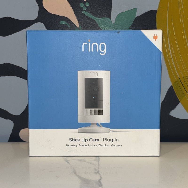 Ring Indoor/Outdoor Stick Up Plug-In HD Security Camera Latest Two-Way Talk
