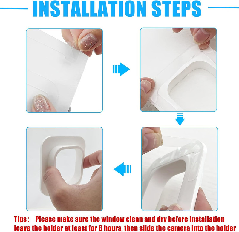 2 Pack Window Mount Compatible with Blink Mini Indoor, Secured Camera Glass Wall gallery