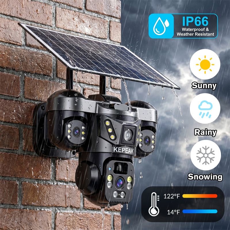 KEPEAK 12MP solar powered camera