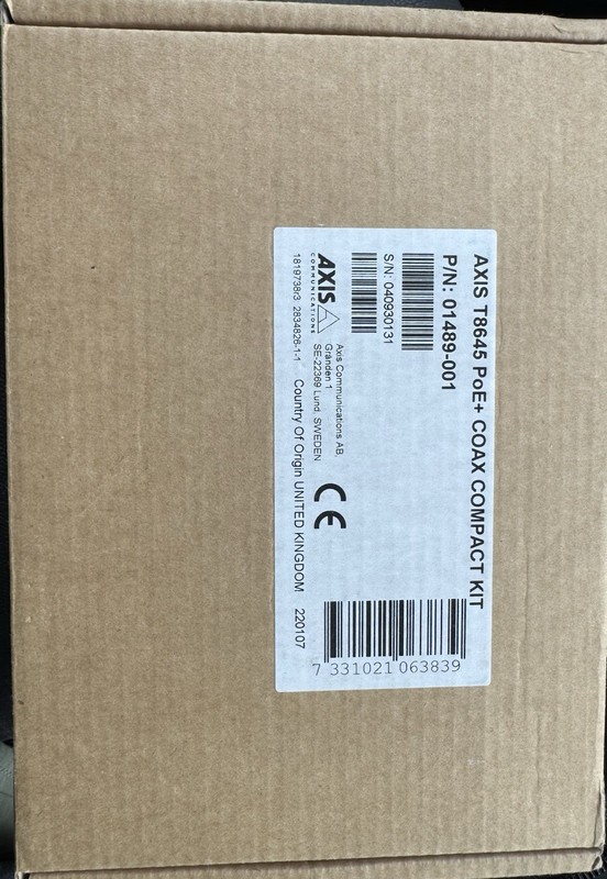 Axis Communications T8645 PoE+ Over Coax Compact Kit gallery