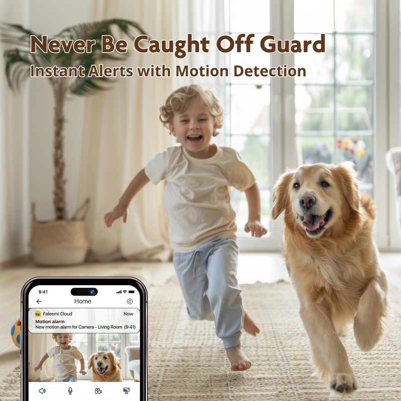 2K Pan/Tilt Indoor WiFi Security Camera with Motion Detection & Auto Tracking... gallery