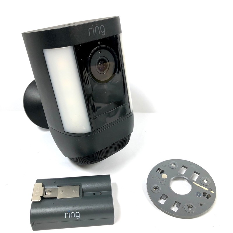 Ring Spotlight Cam Pro Advanced Outdoor Wireless Battery 1080p – Black