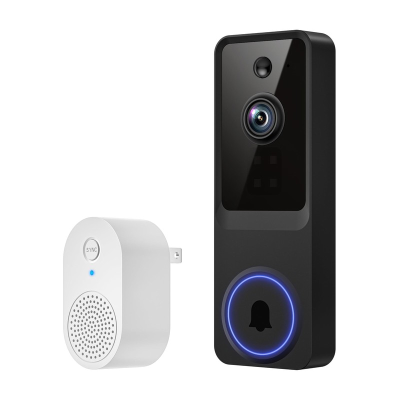 Wireless Video Doorbell Camera,1080P FHD, Motion Detection, Two-Way Audio, Ni…