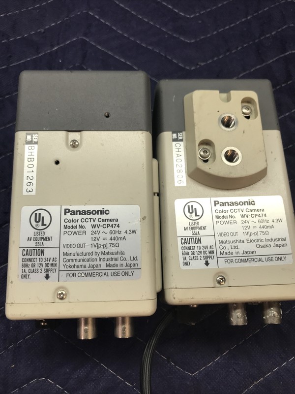 Panasonic WV-CP474E Without Lens LOT OF 2. UNTESTED With DEFECTS gallery