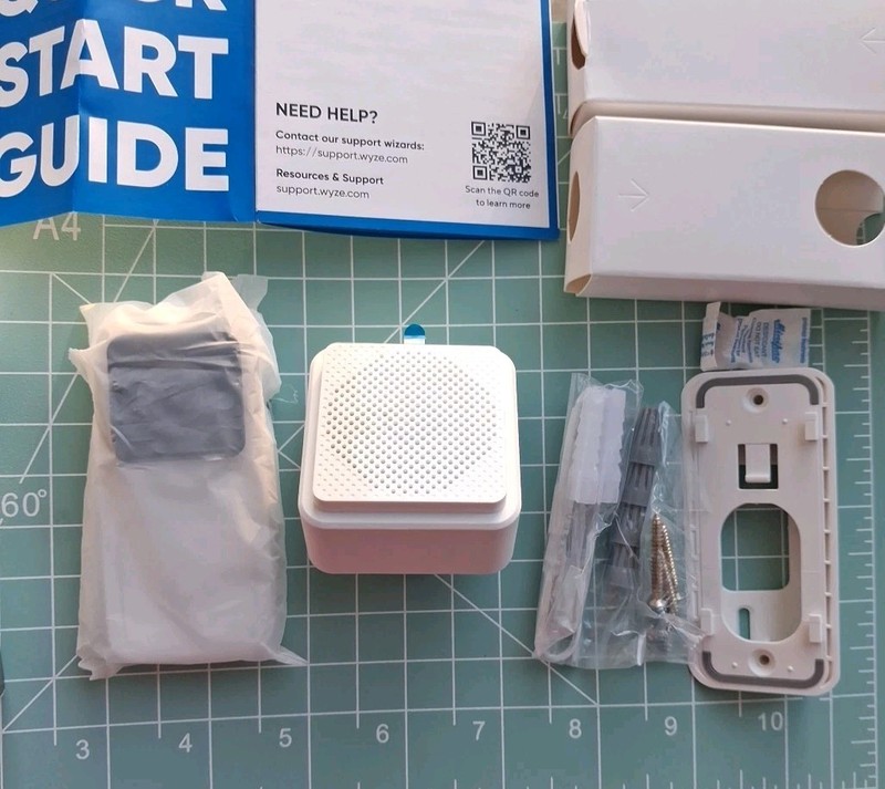 Wyze Video Doorbell Wired Doorbell with Chime WVDB1WC1, "Open Box" (Never Used) gallery