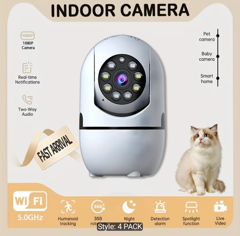 set 4 CLOUD STORAGE Wi-Fi camera Intelligent Camera High Resolution gallery