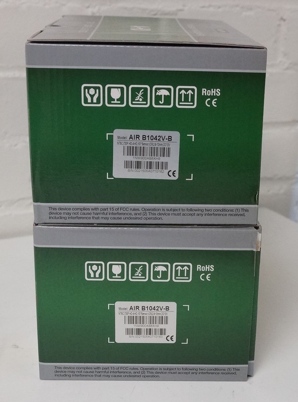 Lot of 2 AIR B1042V-B 720P AHD IR Bullet Security Cameras 2.8-12mm gallery