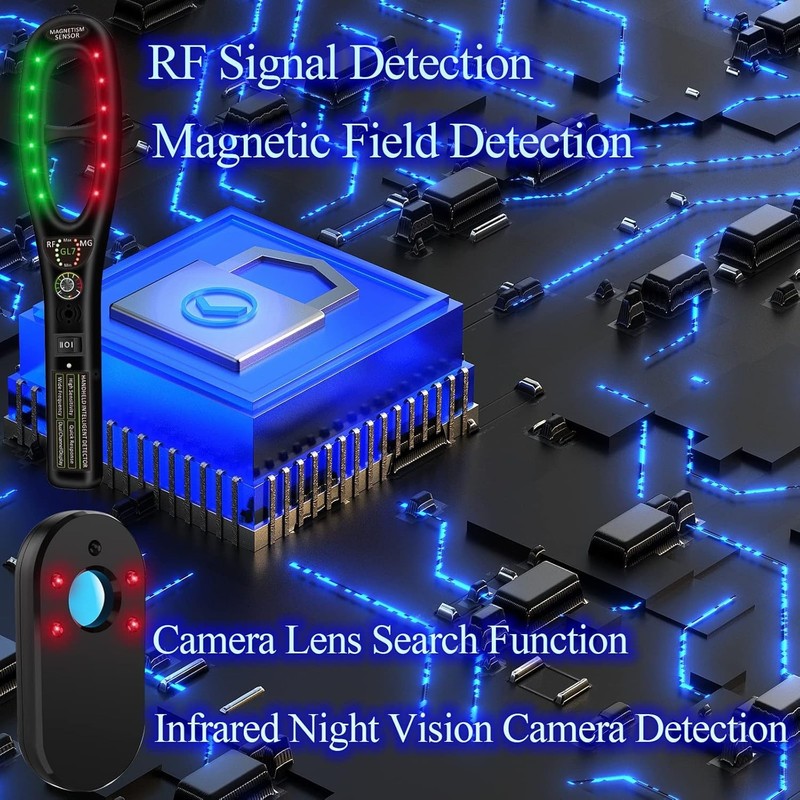 KEULGOUL Portable Privacy Protection Device, Hidden Camera & RF Bug Detector wi gallery