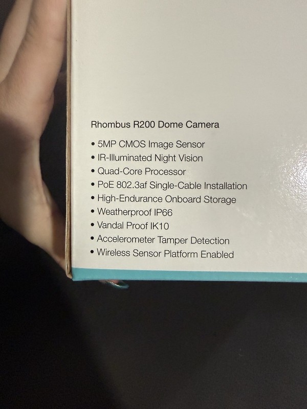 NEW! Rhombus R200 128GB 5MP DOME CAMERA gallery